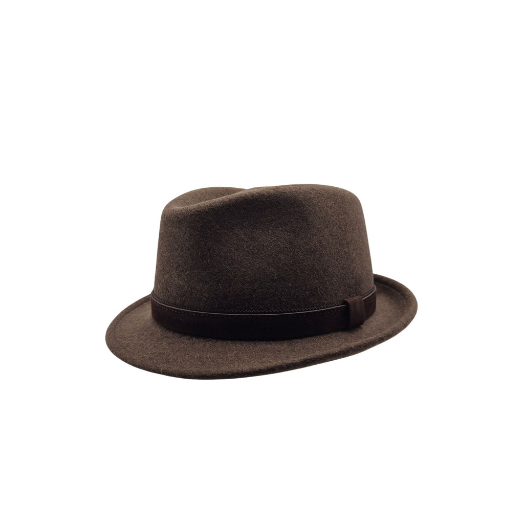 Chapéu Trilby em feltro de lã Crushable