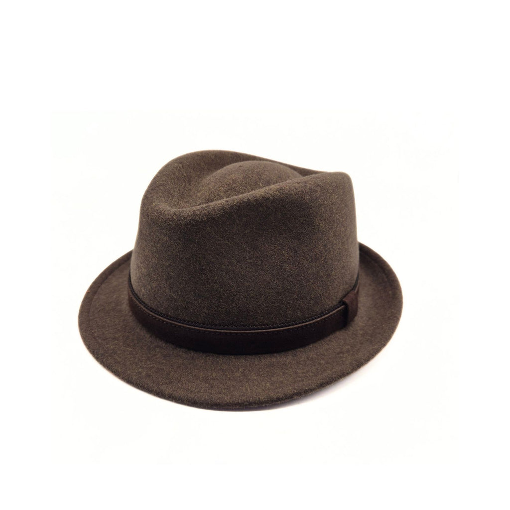 Chapéu Trilby em feltro de lã Crushable