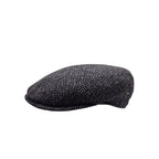 Boné City Sport Flat Cap em Pura Lã Antracite