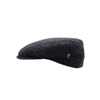 Boné City Sport Flat Cap em Pura Lã Antracite