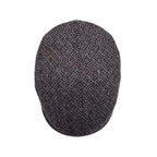 Boné City Sport Flat Cap em Pura Lã Antracite