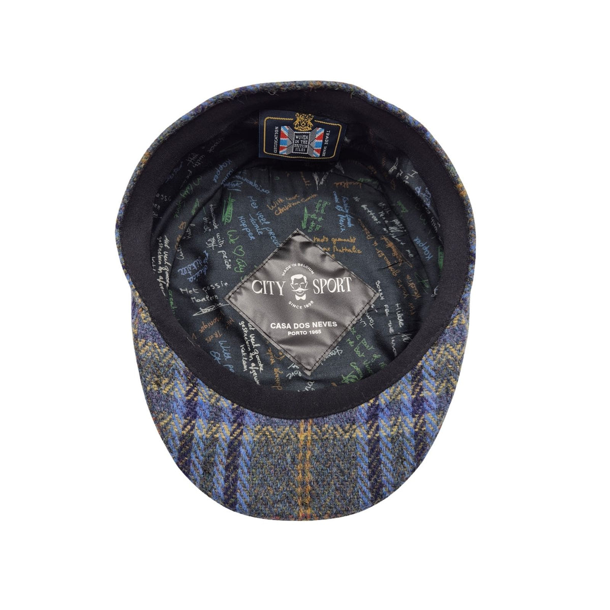 Boné City Sport Flat Cap Harris Tweed