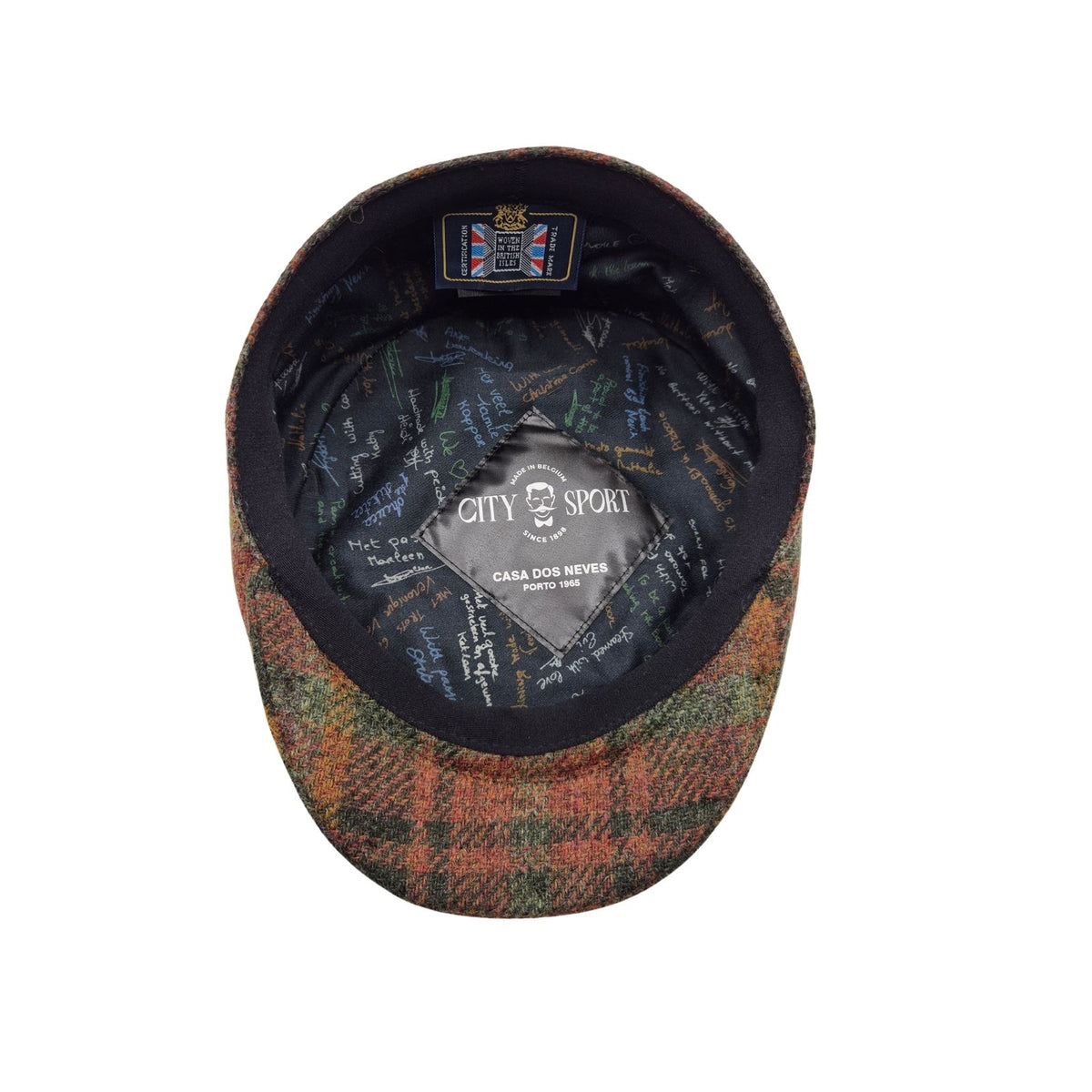 Boné City Sport Flat Cap Harris Tweed