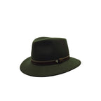 Chapéu Panizza Fedora Feltro de lã verde