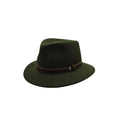 Chapéu Panizza Fedora Feltro de lã verde