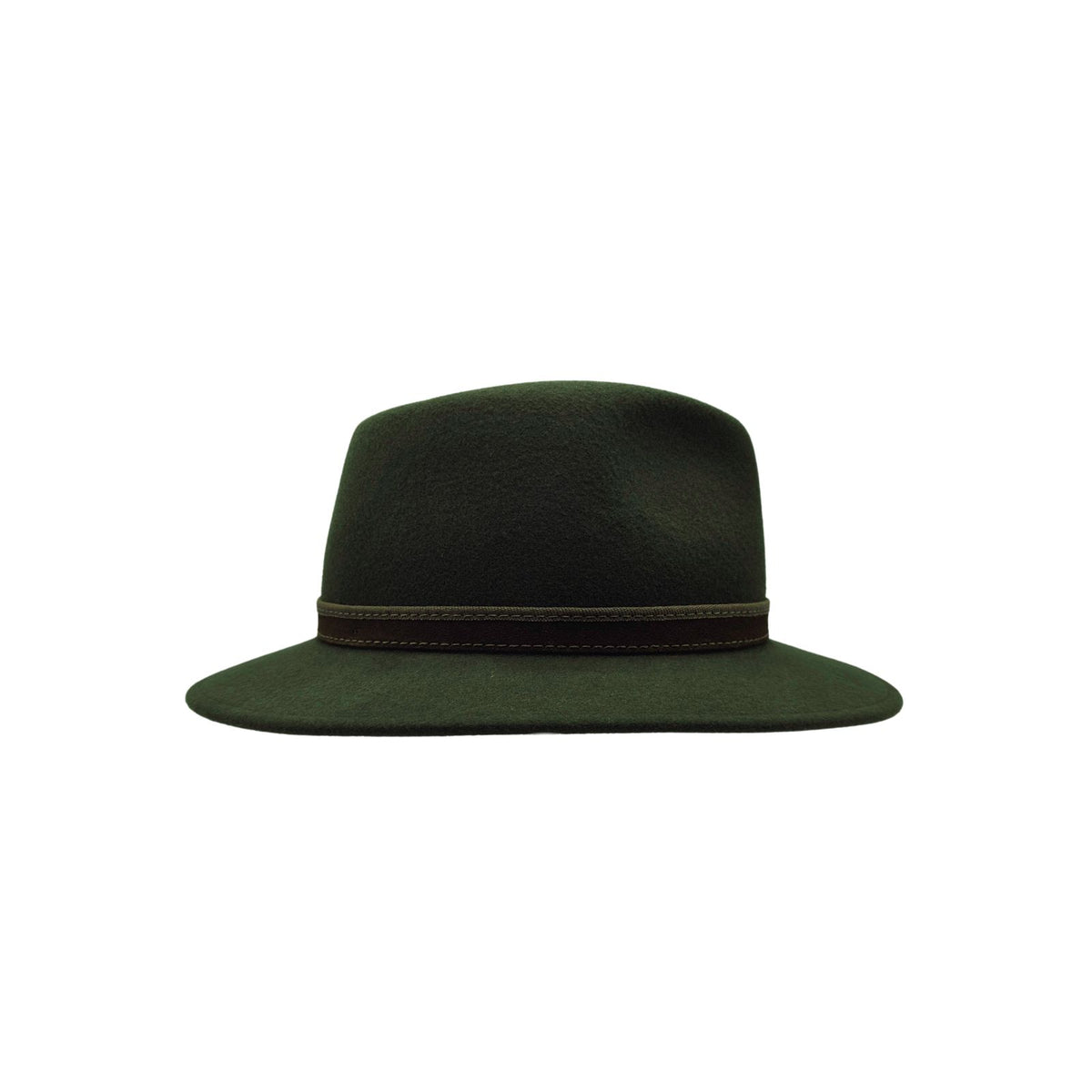 Chapéu Panizza Fedora Feltro de lã verde