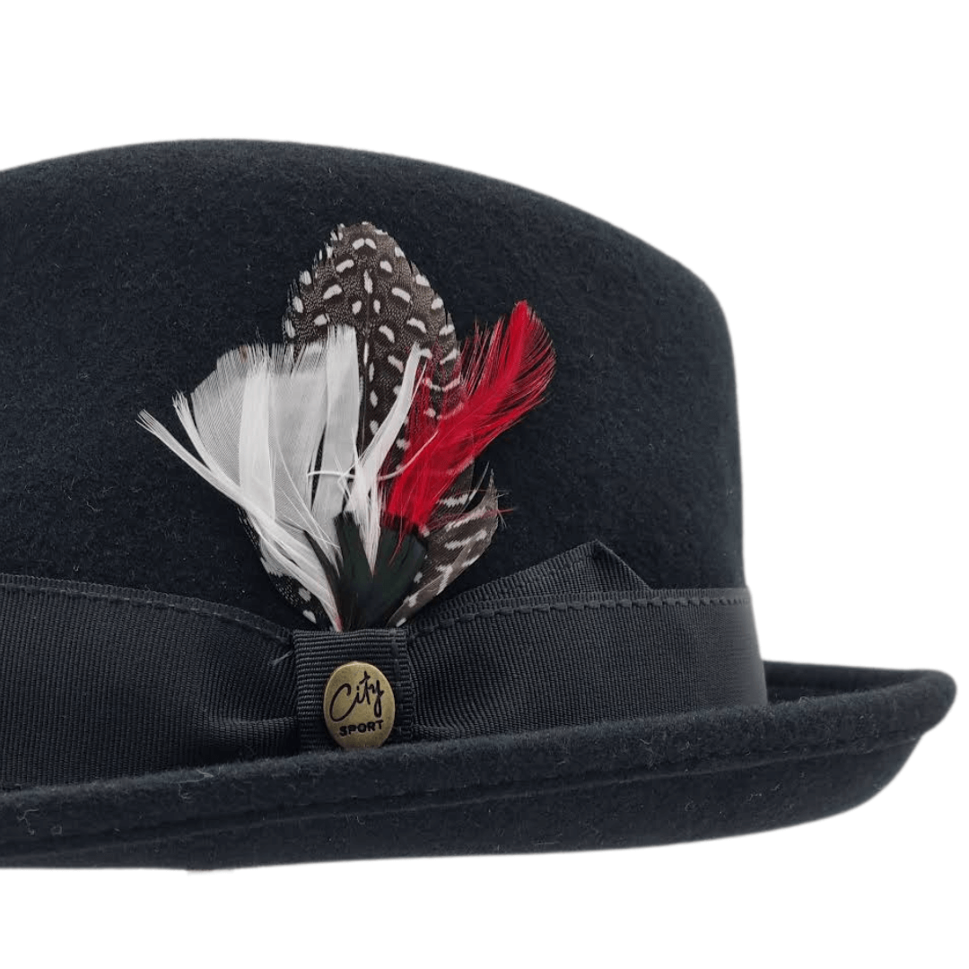 Chapéu City Sport Trilby feltro lã