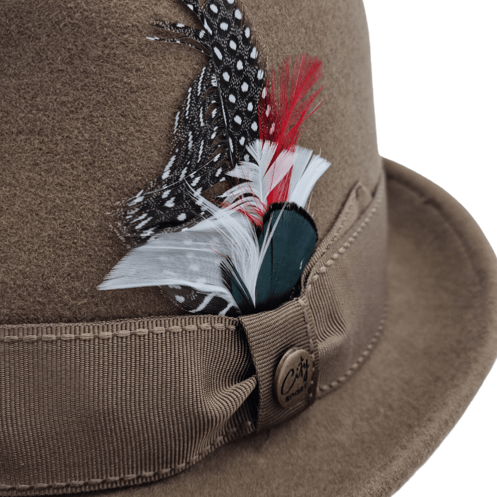 Chapéu City Sport Trilby feltro lã